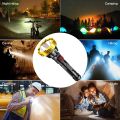 Super Bright Led Tactical Flashlight Long Range Torch USB Rechargeable. 