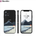 Jizetin for Realme 9 Pro / OnePlus Nord CE 2 Lite 5G Back Cover Mountain Multicolor Square Soft Liquid Silicone Phone Case. 