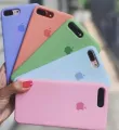 Apple iPhone 7 Plus / 7+ / iPhone 8 Plus / 8+ (Same Size)  Liquid Silicone Soft Cover Case | Microfiber Inside. 