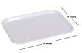 Set of 2 Big Size Melamine Serving Trays / Tray Platter Rectangular Shape 11x14 Inches Set of 2 (Black & White). 
