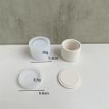 Ornaments Storage Tank Silicone Mold DIY Small Round Plaster Candle Jar Cup Mold Silicone Mold Cement for Plaster Cement Drop Glue Resin Molds Home Decor Ornaments. 