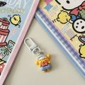 Sanrio Keychains Fashion Pompom Purin Yawning Kuromi Keychain Pachacco KT Cat Nighty Cinnamoroll Pendant Kawaii Pa. Pajamas Party My Melody Keyring Couple.. 