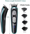 VGR 055 Professional Cordless Beard Hair Trimmer Kit - Rechargeable with Guide Combs, USB Cord Included. 