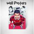 Cristiano Ronaldo -  Classic Man.Utd | Exclusive Release | Wall Posters to Decor your Room | A4 Size | Wall Posters Collection. 