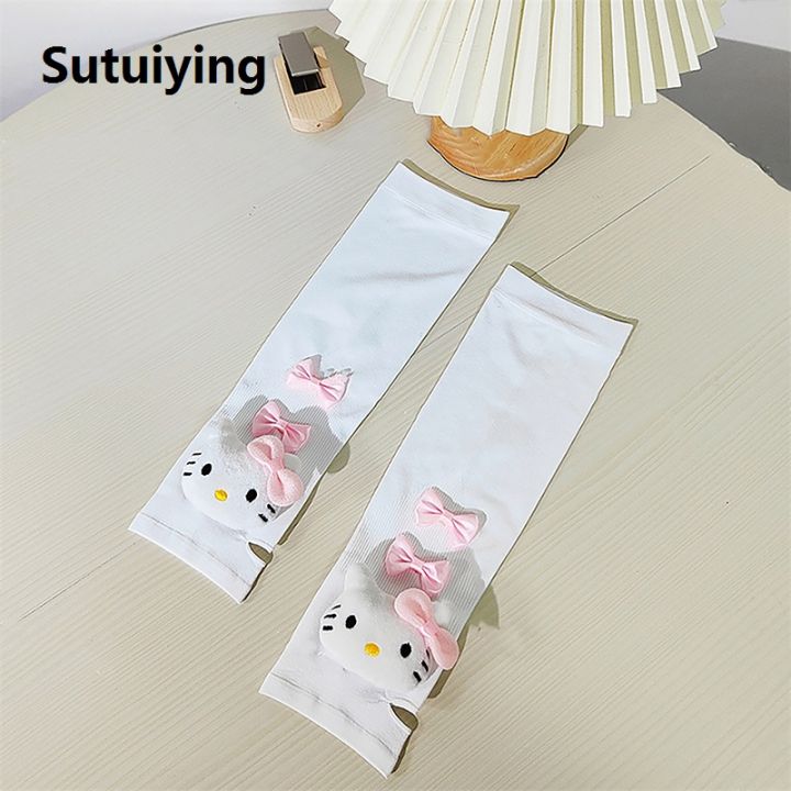 Sutuiying%201Pair%20Sanrio%20Cute%20Mittens%20Lovely%20Fingerless%20Gloves%20For%20Women%20Girls%20Summer%20Sun%20Protection%20Sleeves%20Cosplay%20Halloween%20Party%20Mittens%20-%20Image%205