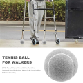 2 PCS Precut Walker Tennis Ball for Furniture Legs and Floor Protection, Heavy Duty Long Lasting Felt Pad Covering,Grey. 