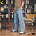 VIRJEANS (VJC915) Summer Soft Ultra Thin Lyocell Baggy Trouser/Pant For Men- Light Blue. 