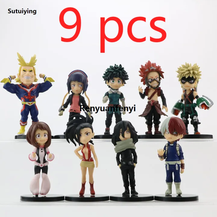 Renyuan%20Sutuiying%20My%20Hero%20Academia%209%20Pcs%20Cute%20Ver.%20Midoriya%20All%20Might%20Bakugou%20Shoto%20Fashion%202025%20Ochaco%20PVC%20Action%20Figure%20Boku%20no%20Hero%20Gift%20Doll%20Model%208-10cm%20-%20Image%207