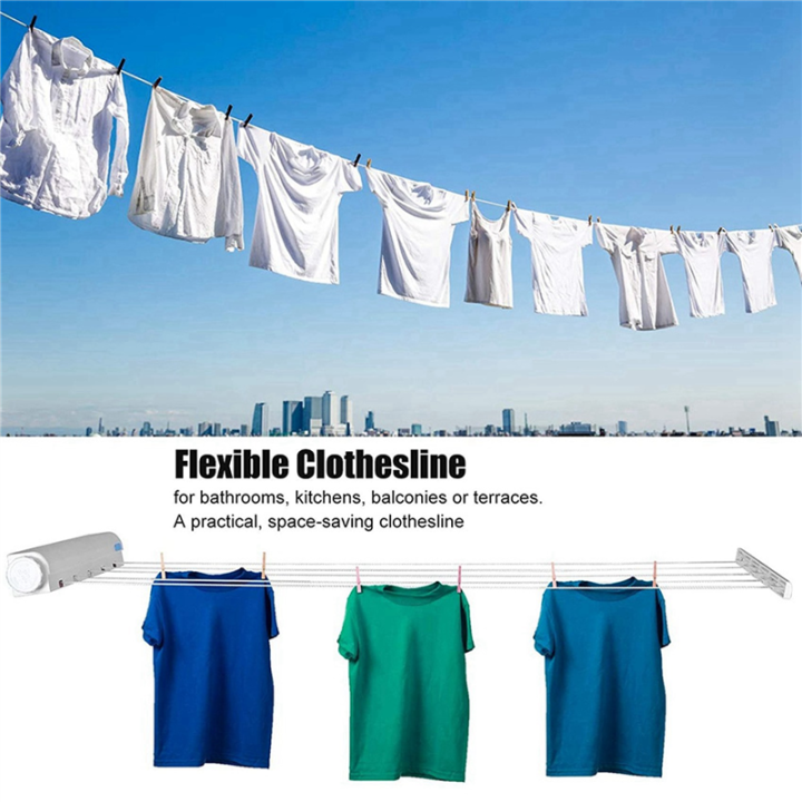 2X%20Retractable%20Clothesline%20Telescopic%20Indoor%20Outdoor%20Wall%20Mounted%20Clothes%20Dryer%20Line%20Drying%20Rope%20Hanger%20(5%20Lines)%20-%20Image%203