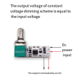 LED Constant Voltage Dimmer Board Control Module Dimmer Board Control Module Table Lamp Stepless Knob Potentiometer Live Fill Light Dimmer Module A. 