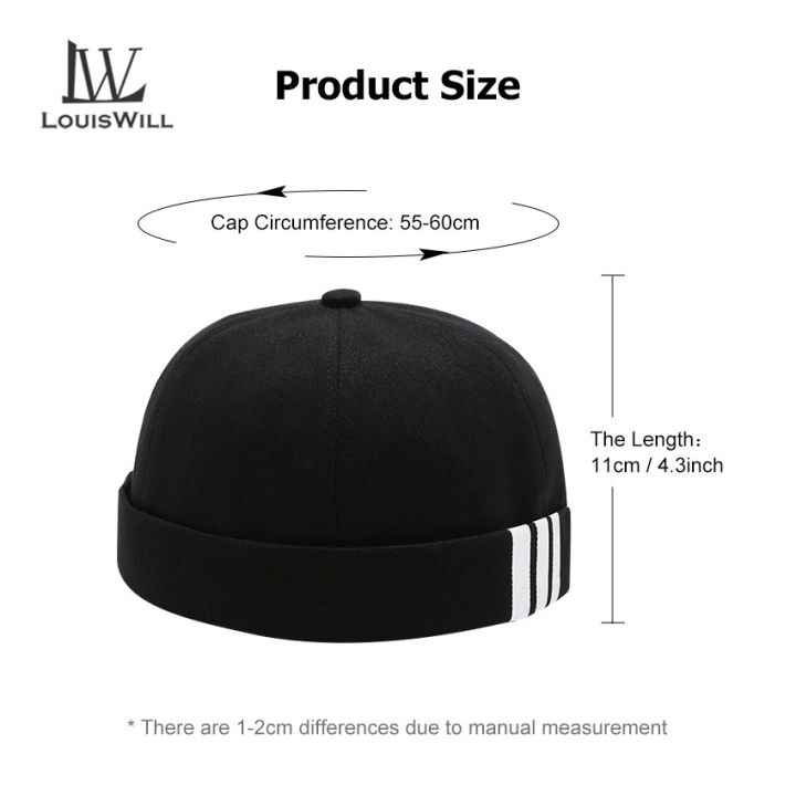 LouisWill%20Cap%20For%20Men%20Dome%20Melon%20Beanie%20Hats%20Adjustable%20Docker%20Cap%20Fashion%20Men's%20Landlord%20Hat%20Hip%20Hop%20Brimless%20Hat%20Spring%20And%20Summer%20Street%20Trend%20Melon%20Hat%20Embroidery%20Retro%20Cap%20-%20Image%203