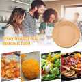 FORIDE 200Pcs Air Fryer Parchment Paper Liners Non-Stick Disposable Air Fryer Liners Basket Unperforated Round Parchment Paper. 