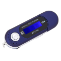 MP3 Player MP3 USB Player with Earphone 8GB, Portable with LCD Screen for Walking Running (Blue). 