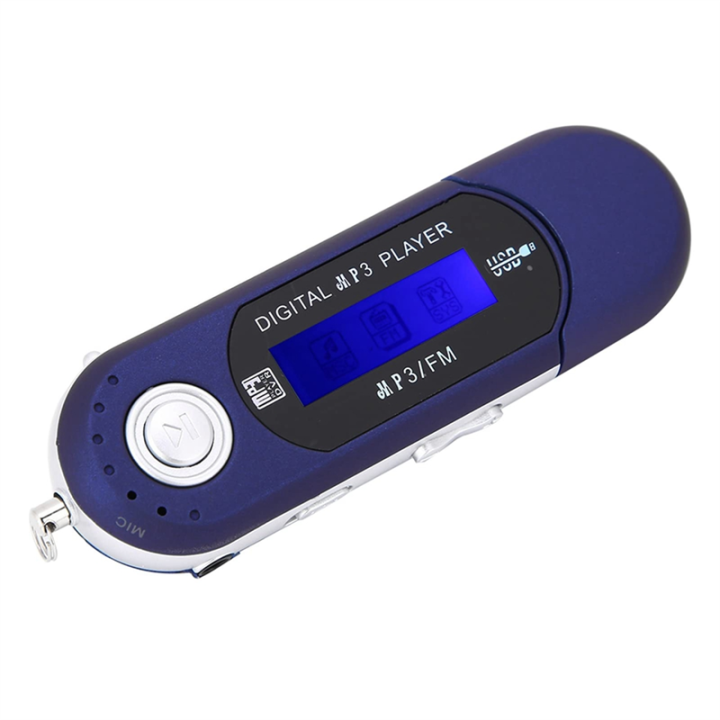 MP3%20Player%20with%20Earphone%208GB,%20Portable%20with%20LCD%20Screen%20for%20Walking%20Running%20(Blue)%20-%20Image%203