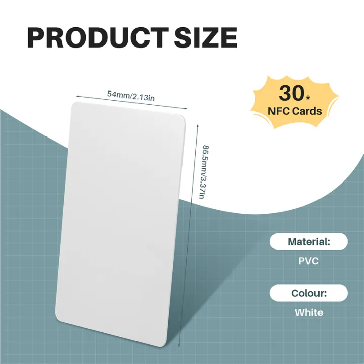 30Pcs%20for%20Card%20Contactless%20Nfc%20Card%20Tag%20504Byte%20Read-Write%20PVC%20Card%20Portable%20-%20Image%202