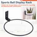 2 Pack Foldable Ball Holder Wall Mounted,Sports Ball Display Rack for Basketball Volleyball Rugby Soccer Football. 