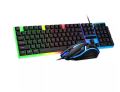 Luminous Rainbow RGB Back-lit Gaming Keyboard Mouse Combo. 