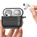 Lereach for AirPods Pro 2 Cover Case Carbon Brazing Cover Resistant Shockproof Full Body Protector Case. 