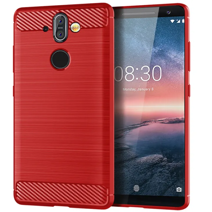 lthmy%20for%20Nokia%208%20Sirocco%20Case%20Carbon%20Fiber%20TPU%20Soft%20Silicone%20Back%20Cover%20Armor%20Phone%20Case%20Casing%20-%20Image%204