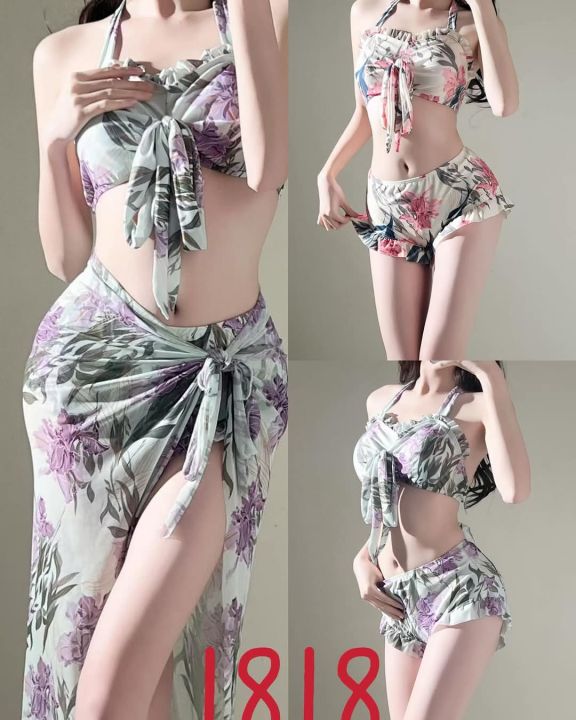 3%20in%201%20Bikini%20%20Swimsuit%20For%20Women%20Cover%20Up%20Summer%20Swimwear%20Fashion%20Beach%20Wear%20-%20Image%205