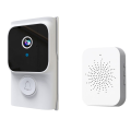 (GGBR) Tuya APP Free Cloud Storage WiFi Doorbell Low Consumption Visual Door Peephole Video Eye Night PIR Security Doorviewer,B. 