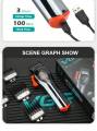 VGR V-647 Professional Hair Clipper | 9000 RPM Magnetic Motor, Cordless Rechargeable Hair Cutting Machine with LED Display for Men, Salon Barber Supplies. 