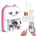 Mini Portable Pocket Thermal Printer Wireless Bluetooth Printer. 