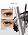Maange Waterproof Smudge-proof Mascara 2-IN-1 Silicone Brush 12H, Long-Lasting Mascara MG-E08. 