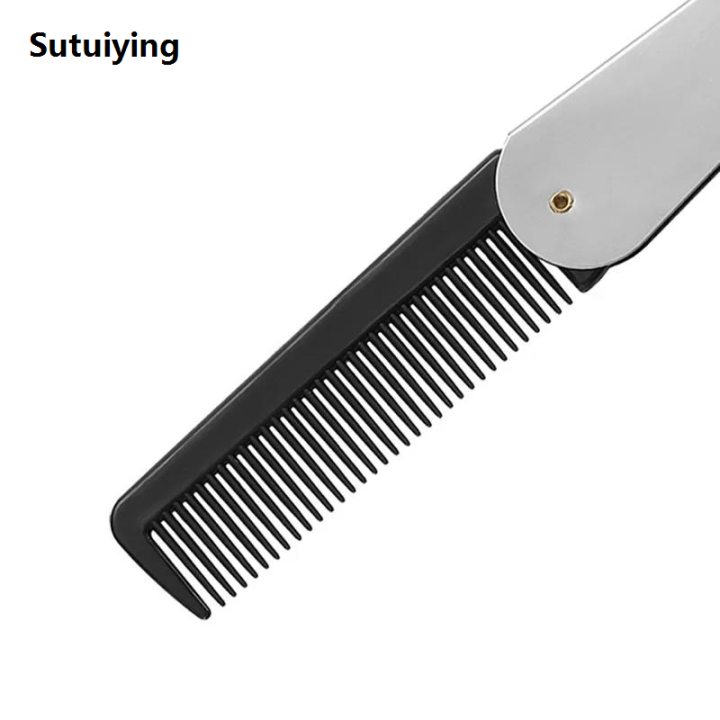 Sutuiying%201PCS%20stainless%20steel%20folding%20men's%20beard%20comb,%20fine%20toothed%20Sales%20promotion%20straightener,%20used%20for%20daily%20hair%20and%20beard%20combing%20-%20Image%203