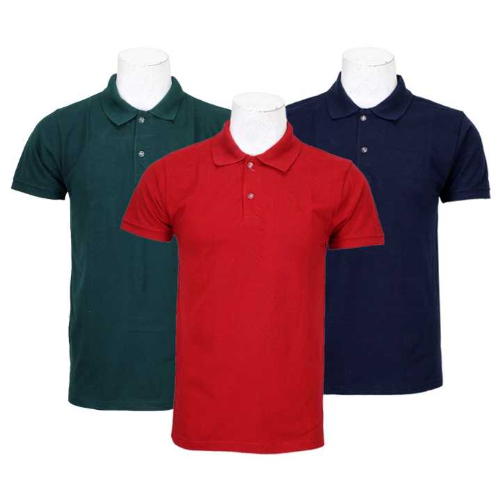 Casual Polo T-shirt for Men Combo Set of 3