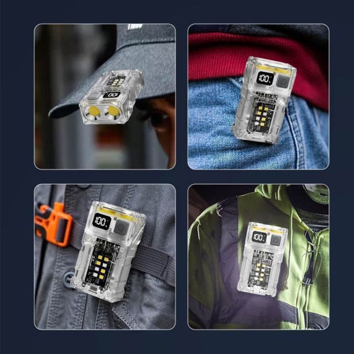 Multifunctional%20Type-C%20Rechargeable%20Fluoresce%20Flashlight%20Rotatable%20Head%20LED%20Display%20Camping%20Work%20Light%20Strong%20Light%20COB%20Hat%20Clip%20Light%20Night%20Running%20-%20Image%206