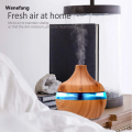 Wenefang Electric Humidifier Essential Aroma Oil Ultrasonic Wood Air Humidifier Mini Mist Maker with LED Light For Home. 