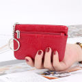 Small size Women wallet Versatile Coin compartment Keychain feature Mini purse Fashionable PU leather for Daily use Travel accessory Gift option Essential item Suitable for all ages. 