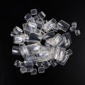 Full Coverage Square False Toenails Natural/Transparent/White Acrylic Nail Tips Nail Art Decorations Manicure Tool 100PCS. 