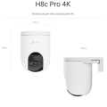 Ezviz H8c Pro 8MP 4K Outdoor Pan & Tilt Wired/Wireless CCTV Camera With Color Night Vision,Two Way Audio and SD Card Supported (SD Card Not Included). 