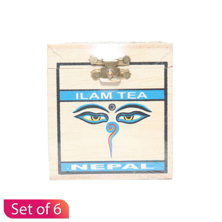 Set of 6 Plywood Box Ilam Tea 50g | Daraz.com.np