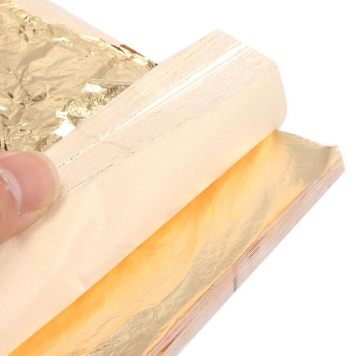 colorful%20%5BBuy%201%20Get%201%20Free%5D100Pcs%20Sheets%20Gold%20Leaf%20Foil%20Paper%2014x14cm%20For%20Gilding%20Craft%20Decor%20-%20Image%207