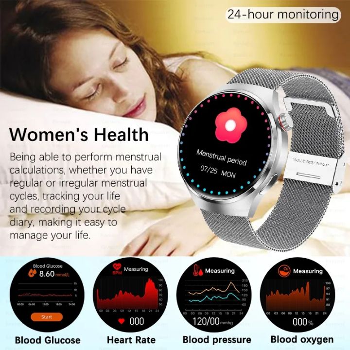Linman%20For%20Huawei%20GT4%20Pro%20GPS%20Smart%20Watch%20Women%20AMOLED%20Screen%20Heart%20rat2025%20New%20e%20Bluetooth%20Call%20NFC%20IP68%20Waterproof%20Blood%20Sugar%20Smartwatch%202024%20-%20Image%204