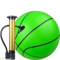 Ultra light inflatable children's small basketball bouncy racket racket indoor home non-silent basketball kindergarten soft leather ball. 