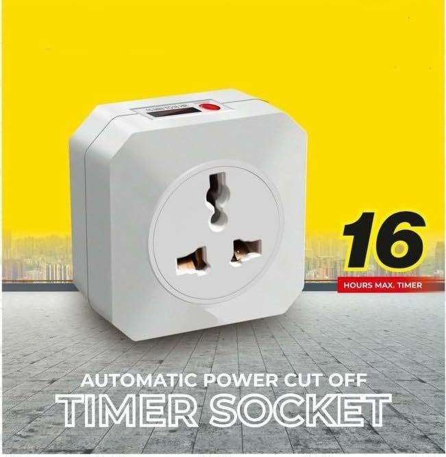 Automatic power Control – Power Cut-Off Plug Timer socket Robotek Brand ...