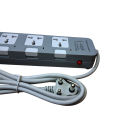 Urja 986-2M Heavy Duty 6-Port Power Strip Extension Cord - 16A 4000W High Power Multiplug Socket with Individual Switches, LED Indicators & Overload Protection - Universal Electric Board for Home & Office. 