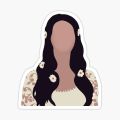Lana Del Rey Sticker | Best for Laptop , Notebooks , luggage decoration. 