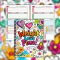 High Quality Fitness Tracker Weight Loss Plan Book 12 Weeks Wellness Planner Fitness Journal 104 Pages Goal Setting Diet Meal Notepad Health. 