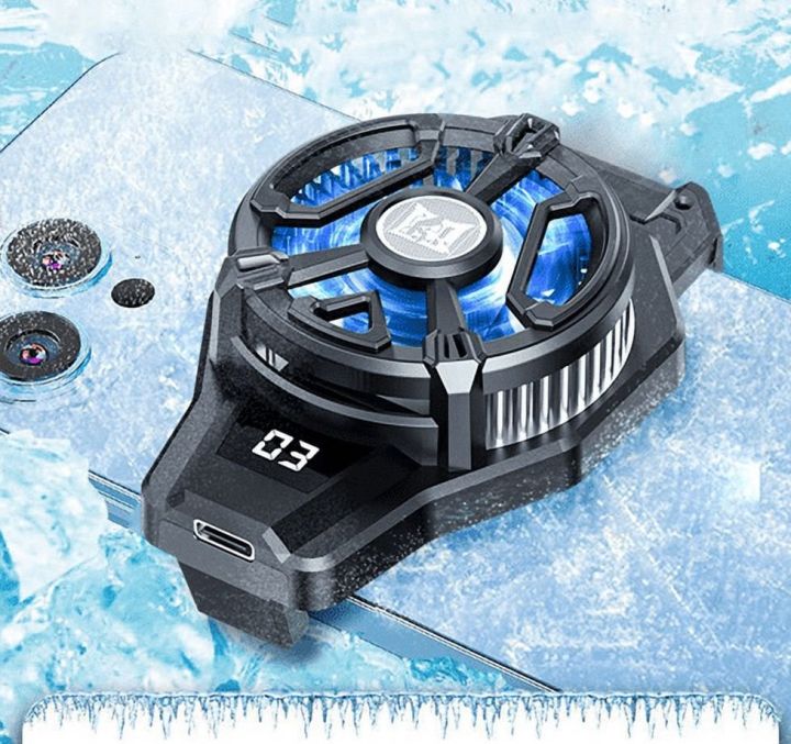 N7 Mobile Phone Radiator Semiconductor Digital Display Radiator Ice Cooling Cooling Artifact Portable Cooler