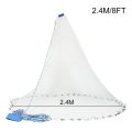 Easy Throw 6/8/10/12/16FT Net Bait Fishing Cast Fishing Net Fish Mesh Hand Cast. 