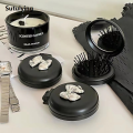Sutuiying Cute Folding Massage Comb With Makeup Mirror Travel Portable Plastic Original Airbag Small Comb Hair Brush Bow Tie Air Cushion Comb. 
