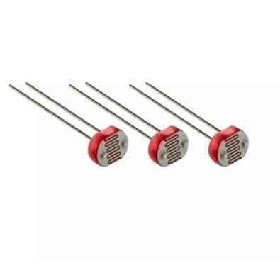 Ldr sensor (3pcs) | Light Dependent Resistor Sensor - Set Of 3 | Light Controlled Variable Resistor | Photosensitive Sensor - 3 Pcs