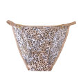 Zhitian Luxury SP CITY Leopard Print Women's Underwear Rings Decotaction Low Waist Satin Panties Thong Fitness Seamless Briefs Tanga. 