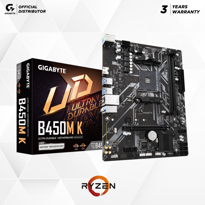 Gigabyte B450M K Ultra Durable Motherboard