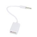 3.5mm Male AUX Audio Plug Jack To USB 2.0 Female Converter Cable Cord Car MP3. 